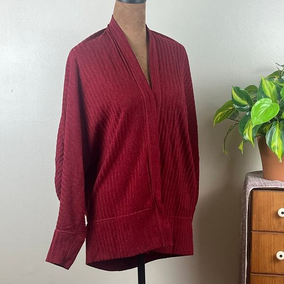 Available by Angela Fashions Red Open Cardigan Sweater Small New with tag - Picture 1 of 9